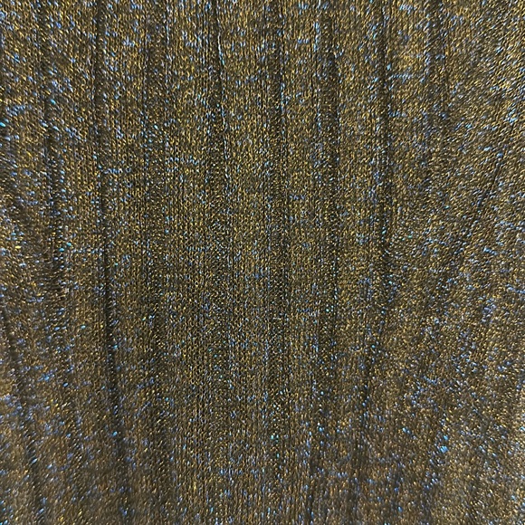 NEW ALLSAINTS ALL SAINTS PATRICE METALLIC SHEER MOCK NECK SWEATER ITALIAN YARN S - Picture 3 of 5